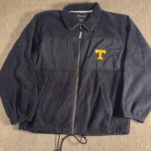 University Of Tennessee Volunteers Full Zip Men’s Fleece Jacket Black Medium